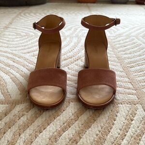 Soludos spring/summer sandals, dusty rose pink, size 8, 1.5” heel